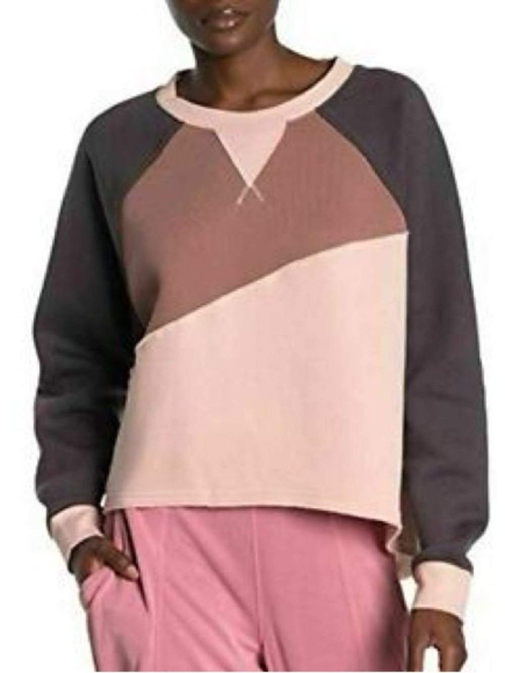 Free People FP Movement Kindle Up pullover sweatshirt in a colorblock sz Xs